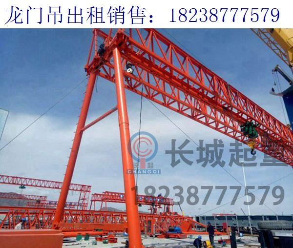 湖南株洲門式起重機廠家 龍門吊鋼絲繩檢查