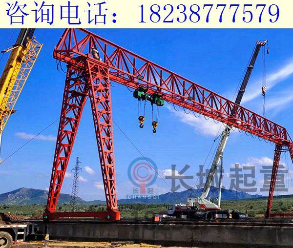 湖南常德梁場龍門吊的日常檢查情況