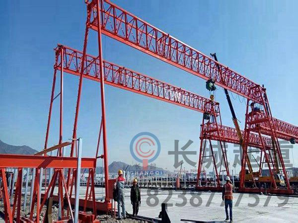 龍門吊20噸驗(yàn)收與收尾階段 湖北隨州龍門吊
