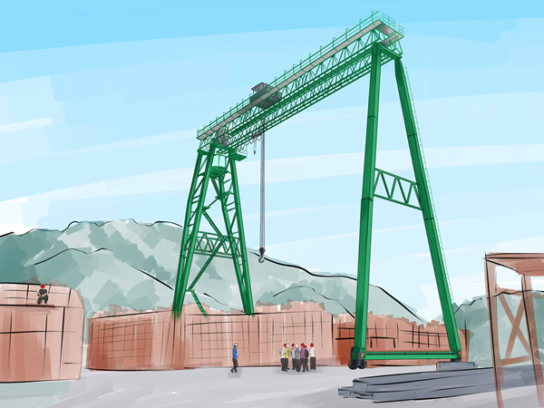 河南焦作門式起重機(jī)廠家買設(shè)備送卷筒